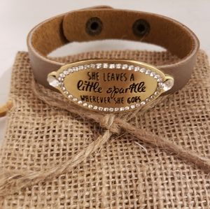 She Leaves a Little Sparkle Cuff Bracelet